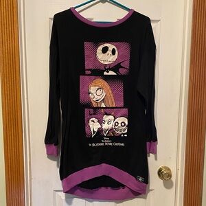 Disney Black and Purple Nightmare Before Christmas top